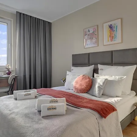 Aura 40 Center & Free Parking By Downtown 4* Danzica